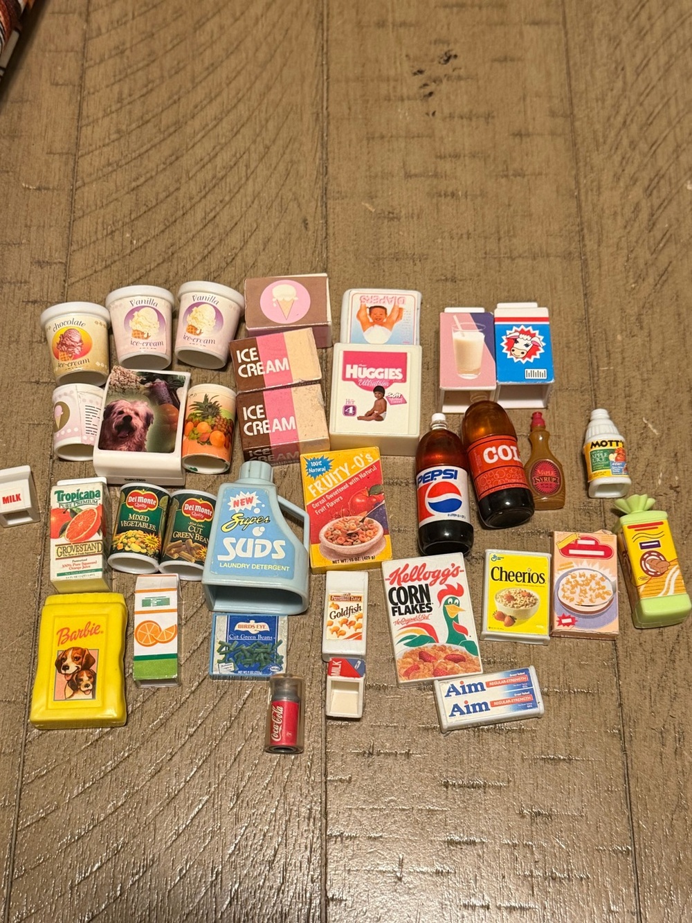 Lot Of Vintage Tyco Kitchen Littles Food/Barbie Food